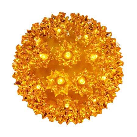 Queens Of Christmas 10 in. Sphere 150 LED Lights - Orange S-150SPH-OR-10
